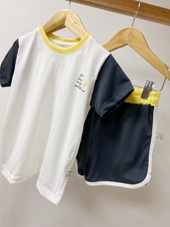 Pronta entrega - Conjunto colors You Are my Sunshine baunilha, cinza extra e off