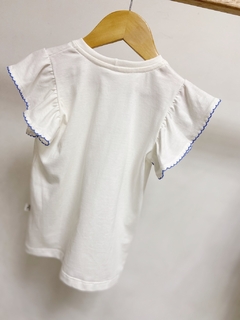 Imagem do Pronta entrega - blusa babado off picueta blue