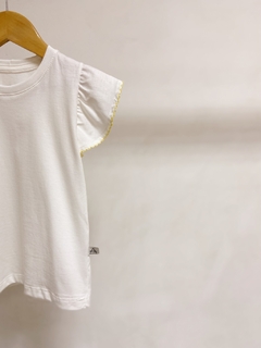 Pronta entrega - blusa babado off picueta yellow - comprar online