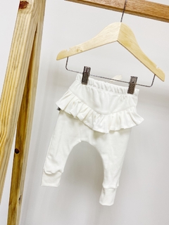 Pronta entrega - Calça Baby Harém Babado atrás liso basics Off