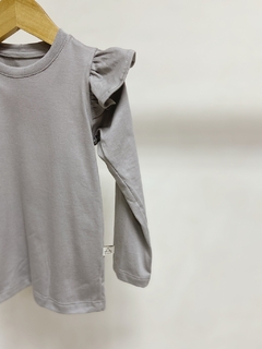 Pronta entrega - Blusa kids manga longa com babado - You Boy Kids