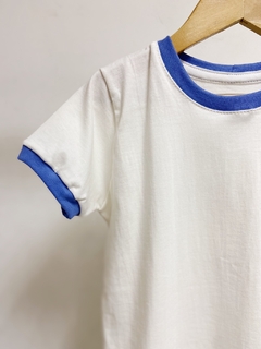 Pronta entrega - Camiseta kids manga curta off friso blue - loja online