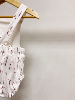 Pronta entrega - Romper baby com botões bengalinhas marsala - comprar online