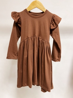 Pronta entrega - Vestido Mullet kids manga longa com babado na internet