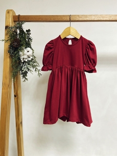 Pronta entrega - Vestido Mullet kids manga princesa Marsala - comprar online
