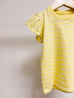Pronta entrega - Blusa babado yellow Stripes - loja online