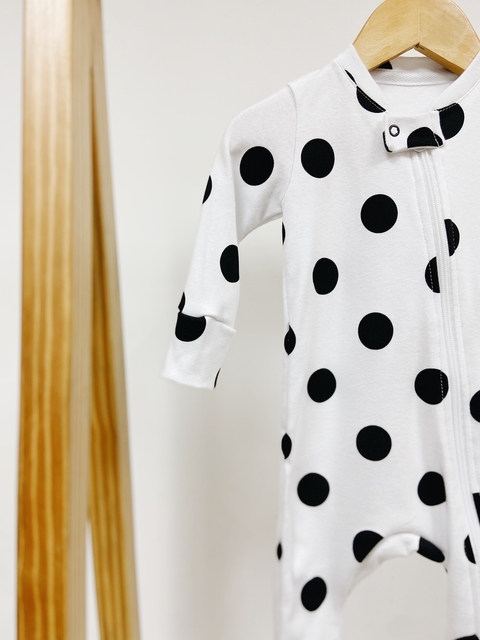 Pronta entrega - Macacão zíper sem pé Bolas