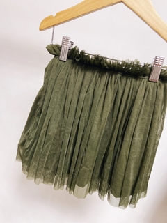 Imagem do Pronta entrega - saia tule verde cactus