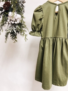 Pronta entrega - Vestido Mullet kids manga princesa verde cactus - loja online