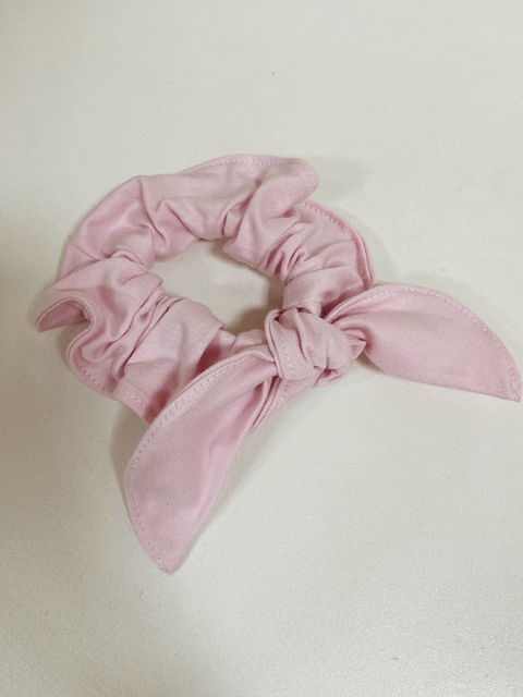 Pronta entrega - Scrunchie laço rosa claro