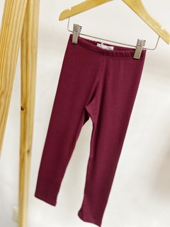 Pronta entrega - Legging kids canelado vinho