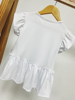 Imagem do PRONTA ENTREGA - Bata babado liso basics branca