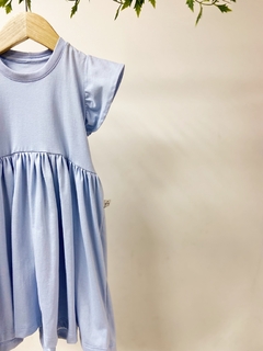 Pronta entrega - Vestido Mullet manga babado Aqua na internet