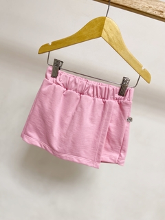 Pronta entrega - Shorts saia kids moletinho tutti-frutti