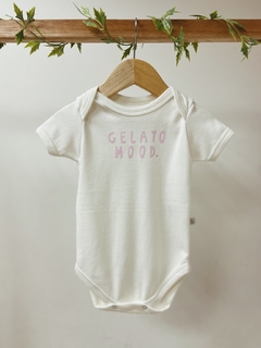 Pronta entrega- Body manga curta off GELATO MOOD. rosa claro - You Boy Kids