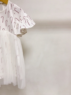 Pronta entrega - Vestido Mullet manga curta com babado saia tule bengalinhas marsala botão pérola na internet