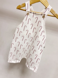 Imagem do Pronta entrega - jardineira kids bengalinhas marsala