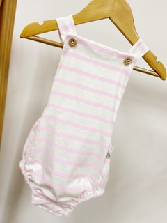 Pronta entrega - Romper baby com botões cherry