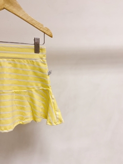 Pronta entrega - Saia babado yellow Stripes na internet