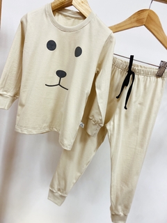 Pronta Entrega - Pijaminha longo natural brilha no escuro