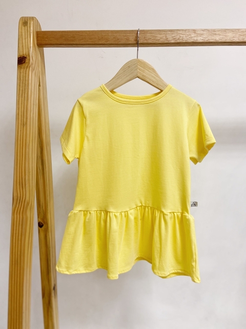 Pronta entrega - Bata kids manga curta yellow