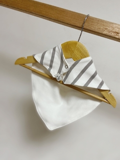 Pronta entrega - Bandana listra cinza pedra - loja online