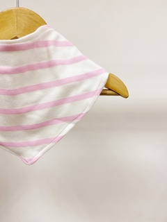 Pronta entrega - Bandana listrada rosa claro na internet