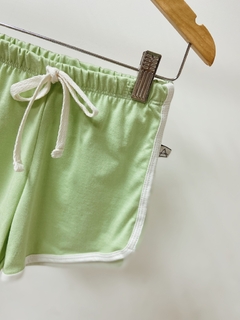 Pronta entrega - Shorts boxer retrô verde fabula