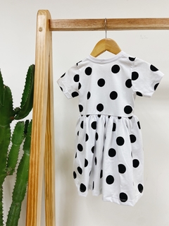 Imagem do Pronta entrega - Vestido mullet kids manga curta estampado bolas