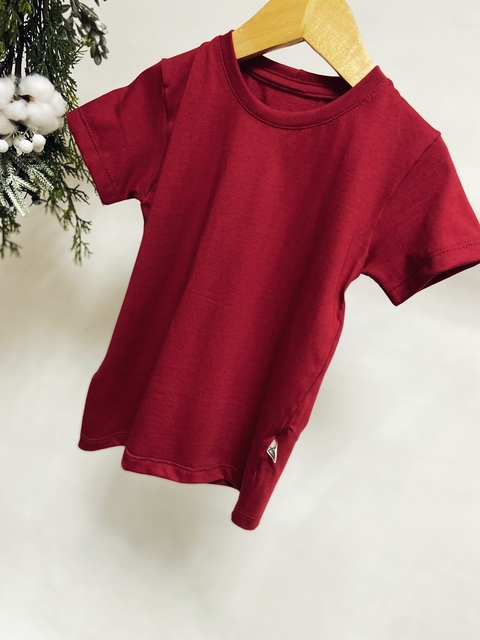 Pronta entrega - Camiseta manga curta Marsala