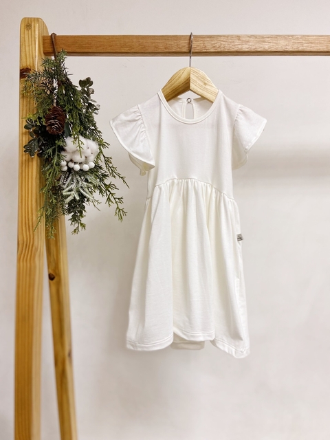 Pronta entrega - Vestido Mullet kids manga babado off