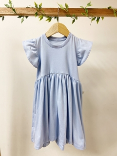 Pronta entrega - Vestido Mullet manga babado Aqua - comprar online