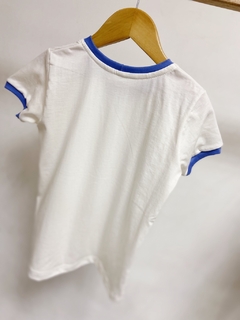 Imagem do Pronta entrega - Camiseta kids manga curta off friso blue