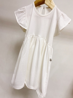 Imagem do Pronta entrega - Vestido Mullet kids manga babado off