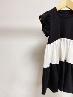 Imagem do Pronta entrega - Vestido Mullet two Colors preto/off
