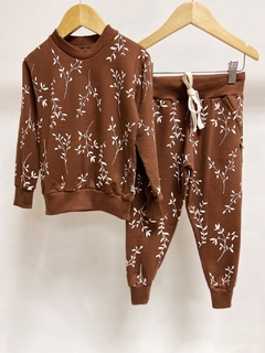 Pronta entrega - Conjunto kids Calça Jogger + casaco moletinho arabesco na internet