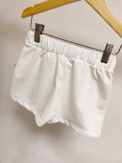 Pronta entrega - Shorts saia kids moletinho off na internet