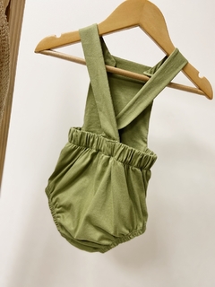 Pronta entrega - Romper baby liso oliva na internet