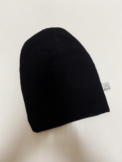 Pronta entrega - Touca beanie canelada preta