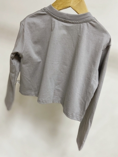 Pronta entrega - Cropped manga longa over hello weekend - You Boy Kids