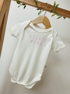 Pronta entrega- Body manga curta off GELATO MOOD. rosa claro - comprar online