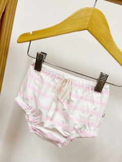 Pronta entrega - Bloomer listrado rosa claro
