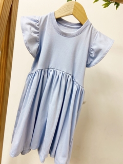 Imagem do Pronta entrega - Vestido Mullet manga babado Aqua