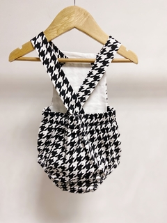 Imagem do Pronta entrega - Romper baby com botões xadrez