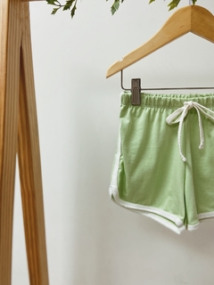 Pronta entrega - Shorts boxer retrô verde fabula - loja online