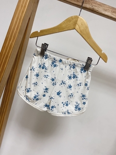 Pronta entrega - Shorts boxer Floral azul vintage - You Boy Kids
