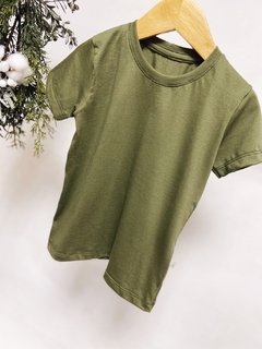 Pronta entrega - Camiseta manga curta kids verde cactus - comprar online