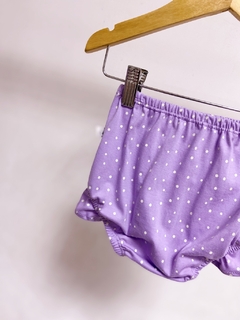 Pronta entrega - Bloomer babado mini poá - loja online