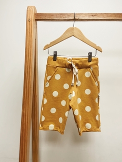 Pronta entrega - Bermuda Jogger kids Ora Bolas mostarda - comprar online