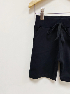 Pronta entrega - Bermuda Jogger kids moletinho preto na internet